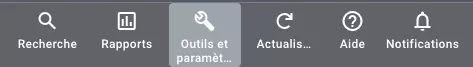 Étape 2.1 – menu Google Ads outils et paramètres
